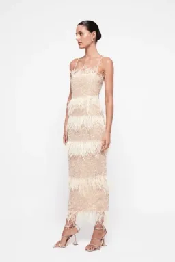 Rachel Gilbert Frenchy Dress Nude Size 5/AU16 for rent on The Volte - image 3