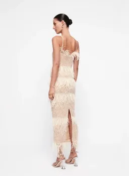 Rachel Gilbert Frenchy Dress Nude Size 5/AU16 for rent on The Volte - image 2