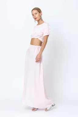 Christopher Esber Rolled Shirt Dress Baby Pink Size 6 for rent on The Volte - image 3