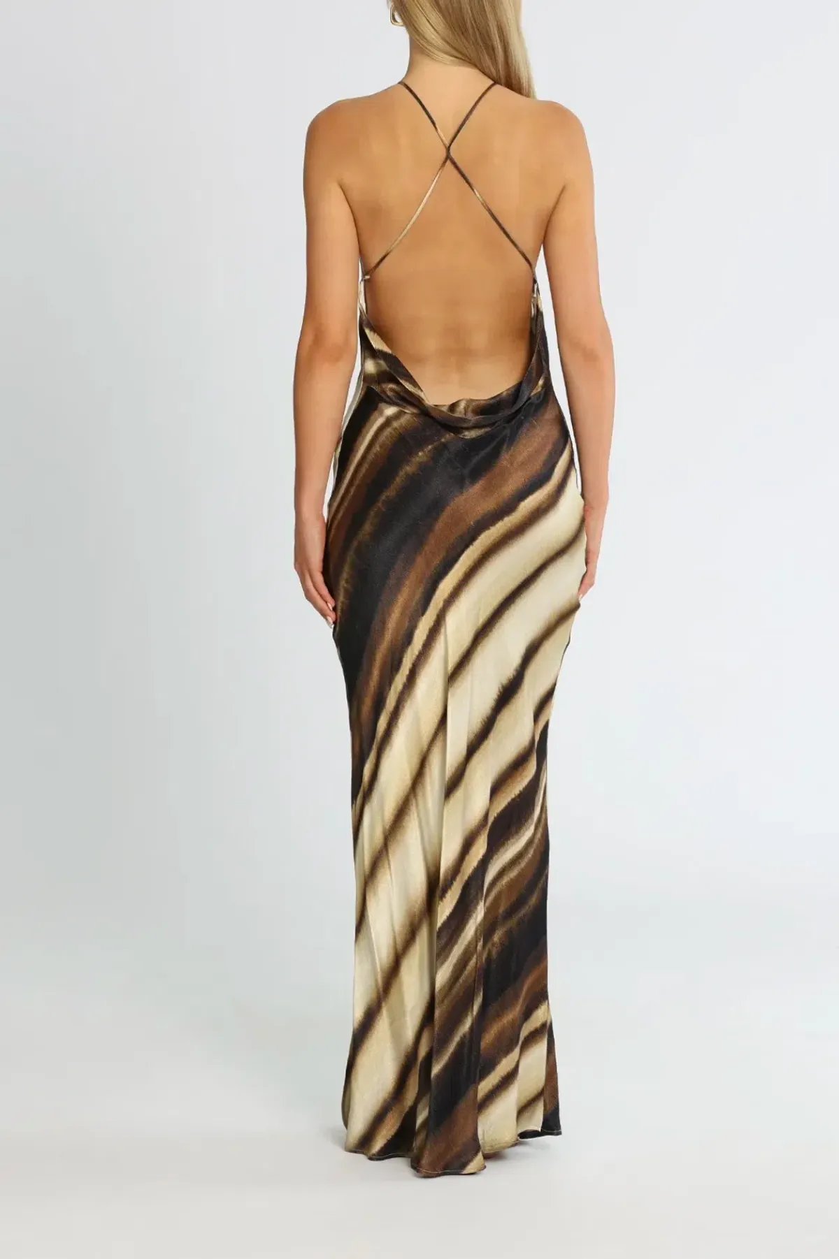 Bec & Bridge Watercolour Maxi Dress Print Size 8 - Image 3