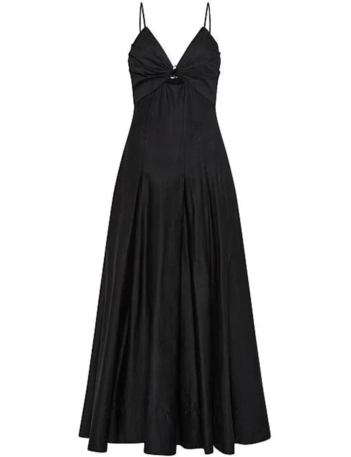 Aje Solstice Strappy Ring Midi Dress Black Size AU 8 - Image 5