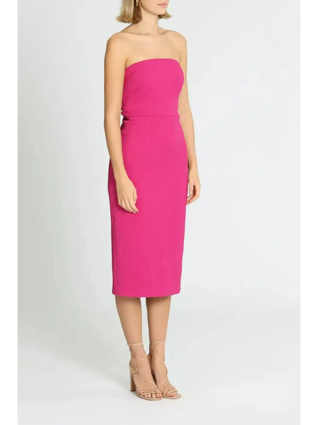 Rebecca Vallance Andie Tie Dress in Pink Size AU 12 for rent on The Volte - main image