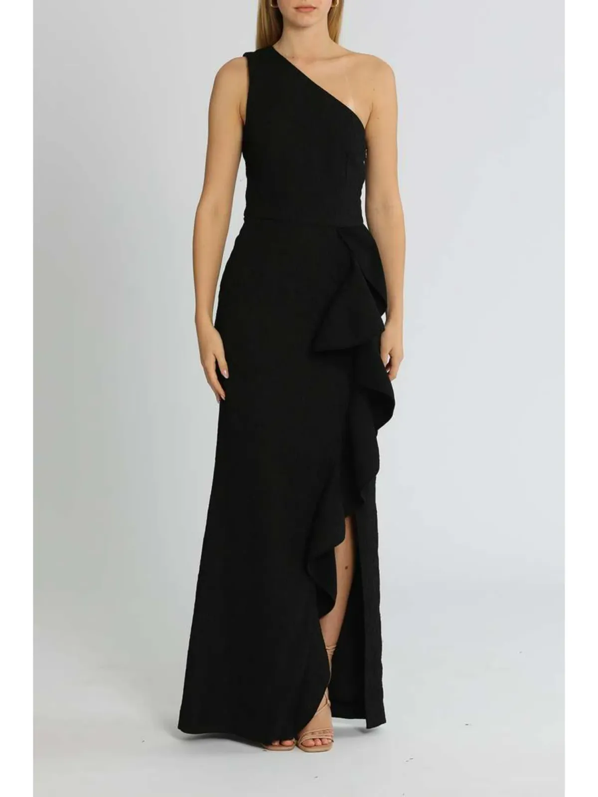 Rebecca Vallance Greta Tier Gown in Black Size AU 12 for rent on The Volte - main image
