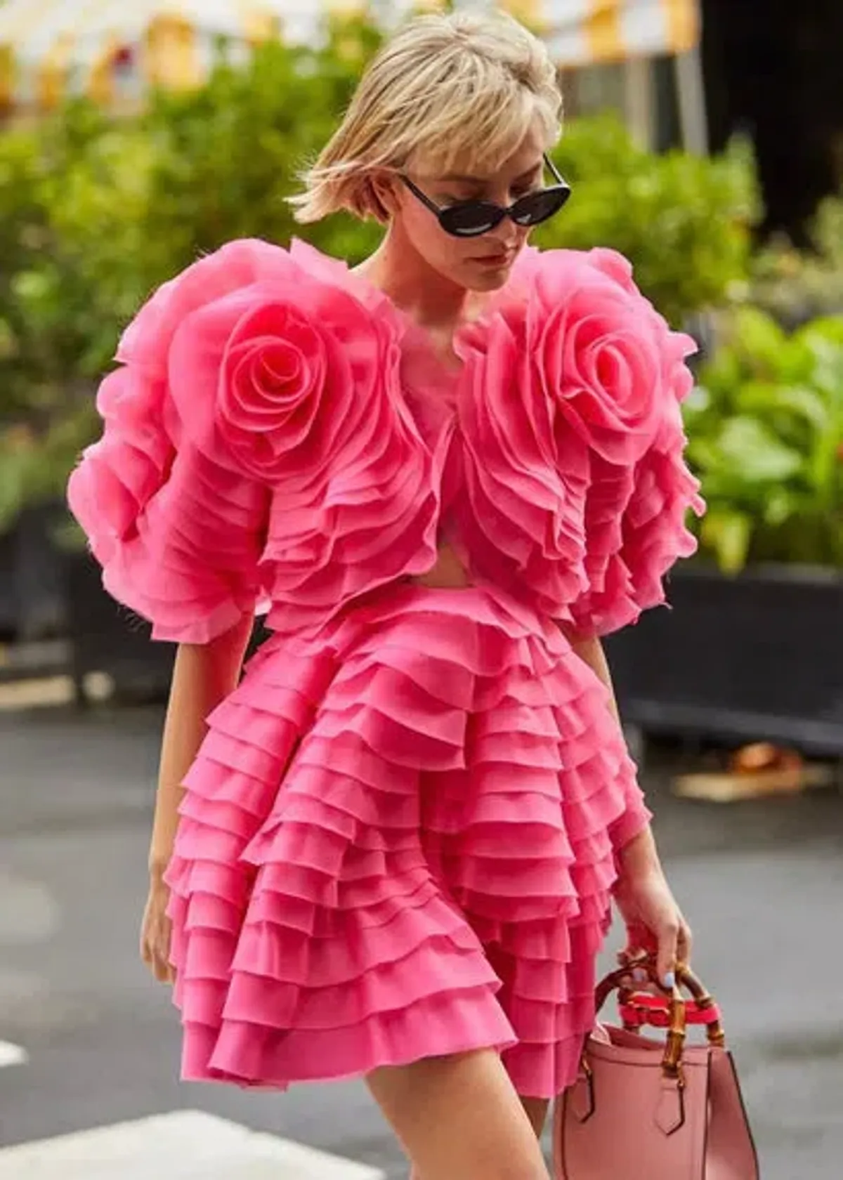 Aje Armour Ruffle Mini Dress Pink Size AU 14 - Image 4
