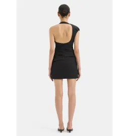 Sir the Label Azul Gathered Mini Dress Black Size 3 / AU 12 for rent on The Volte - image 3