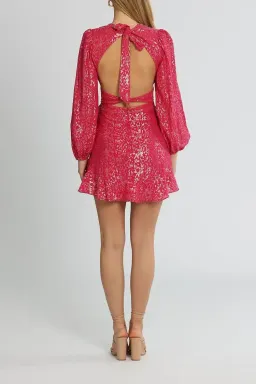 Rebecca Vallance Valencia Mini Dress Pink Size 10 for rent on The Volte - image 3