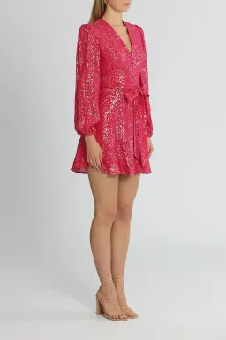 Rebecca Vallance Valencia Mini Dress Pink Size 8 for rent on The Volte - image 2