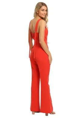 Rebecca Vallance Lamour Jumpsuit in Red Size 10 for rent on The Volte - image 3
