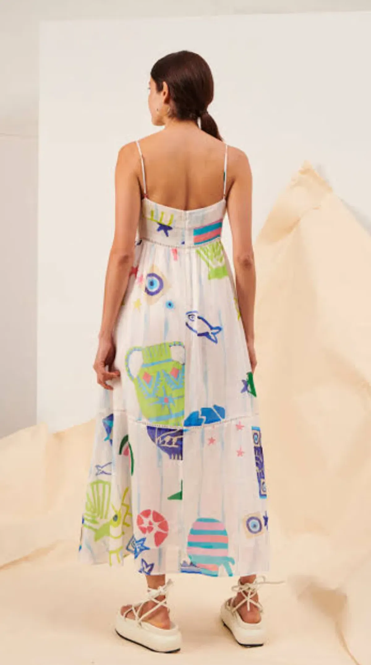 Kate Ford Pella Ladder Bustier Midi Dress in Pallas Size 3 / L / AU 12 - Image 2