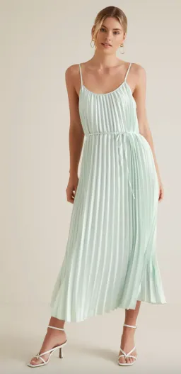 Seed Pleated Maxi Dress - Size 12 for rent on The Volte - image 1