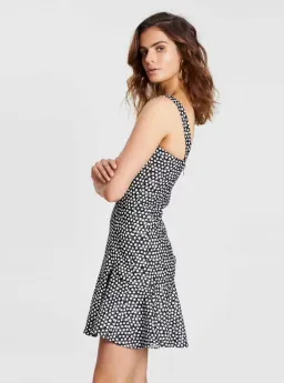 By Johnny Spotty Dotty Hem Mini Dress Print Size 10 for rent on The Volte - image 4