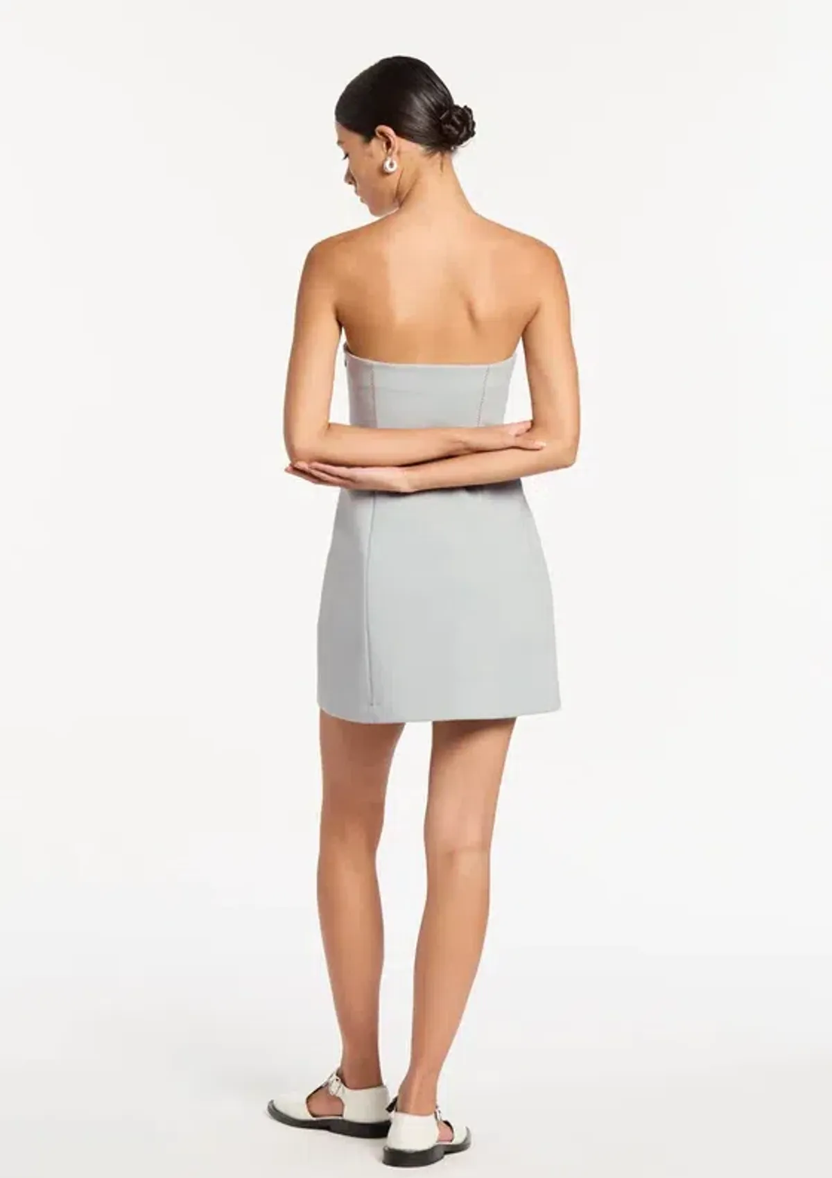Sir The Label Sandrine Mini Dress Ice Blue Size 10 - Image 3