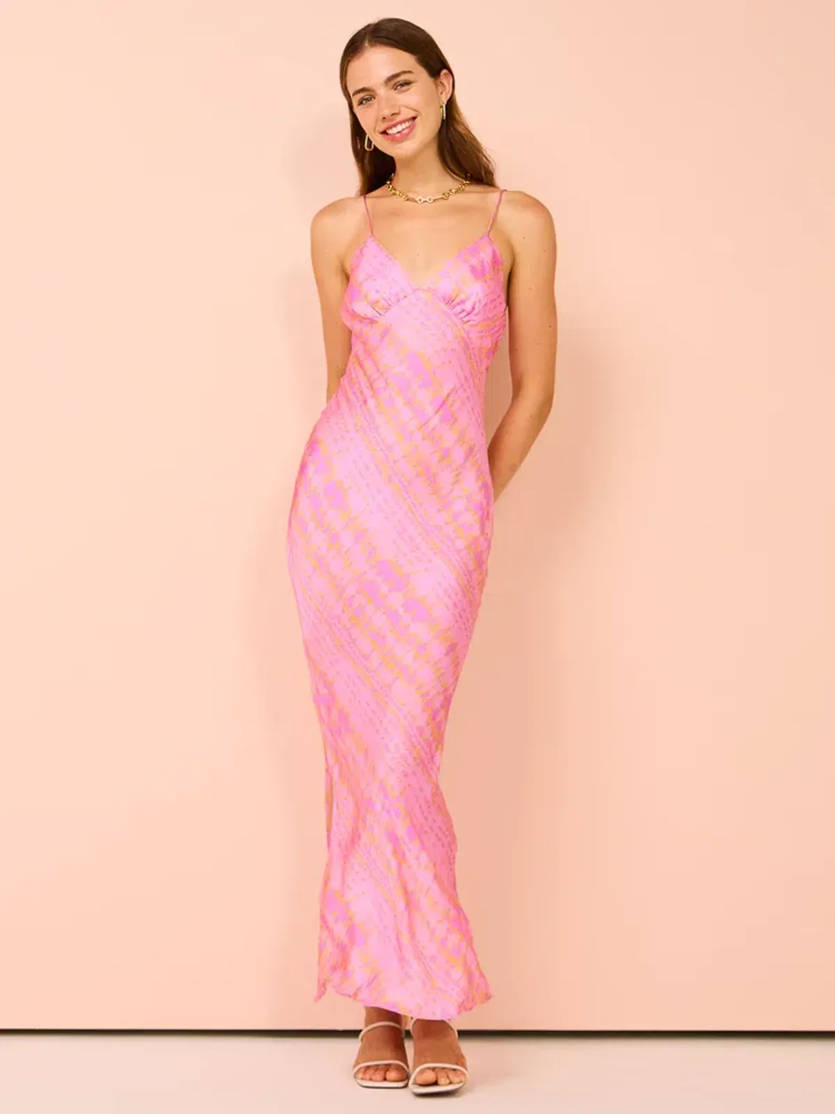 Suboo Leyla Slip Dress In Print Size S/Au 8 for rent on The Volte - main image