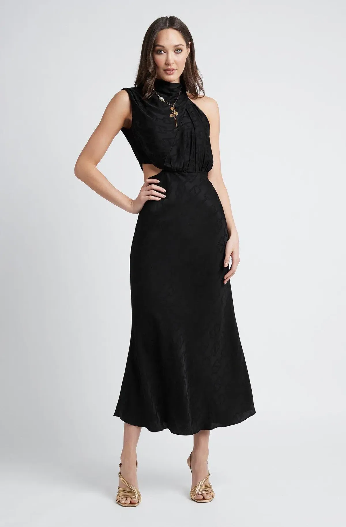 Sheike Reflections Dress Black Size 16 - Image 2