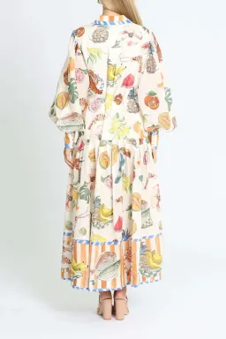 Alemais Theo Shirt Dress Multi Print Size 10 for rent on The Volte - image 3