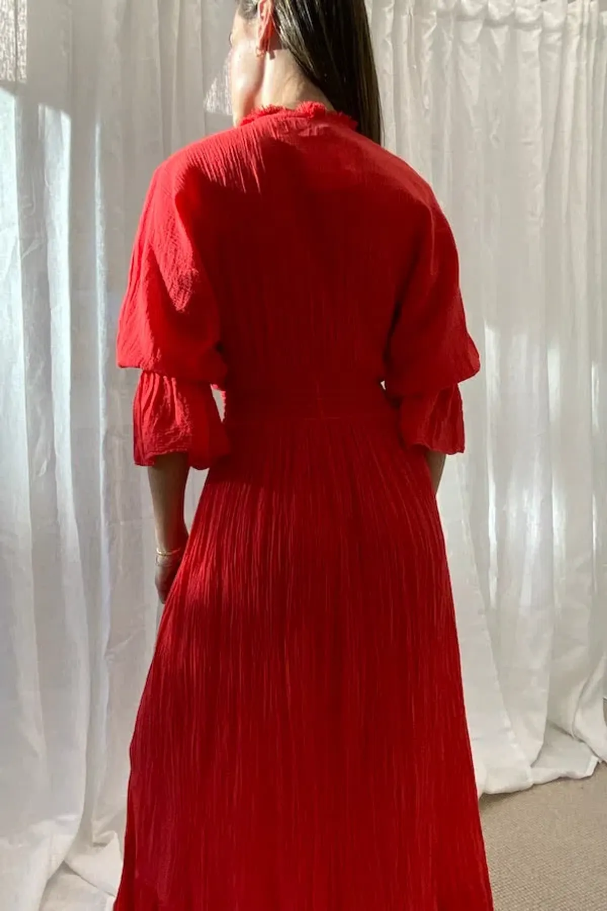 D'Artemide Eleni Dress Red O/S - Image 3