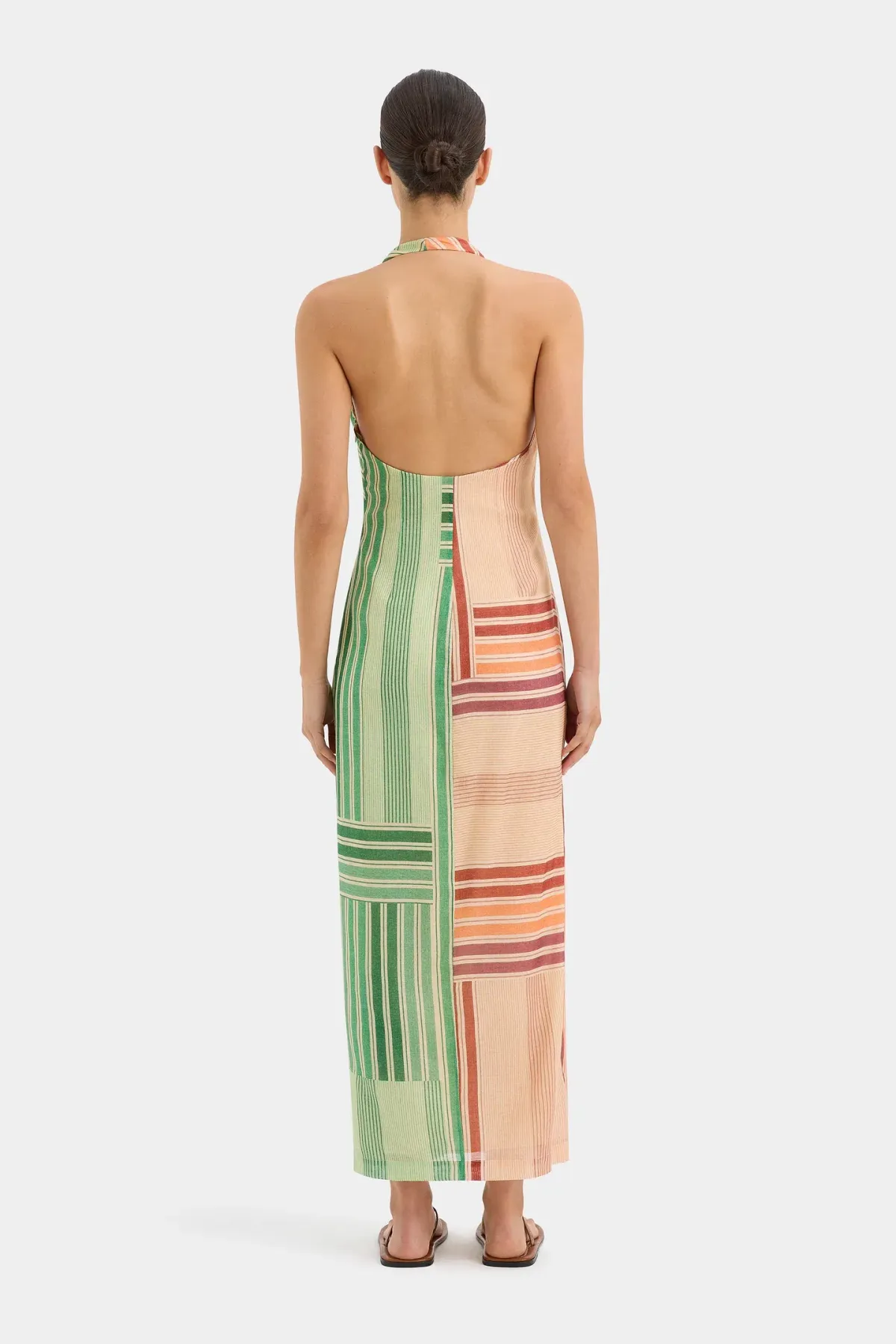 Sir the Label Marisol Twist Midi Dress Multi Print Size 8 - Image 2
