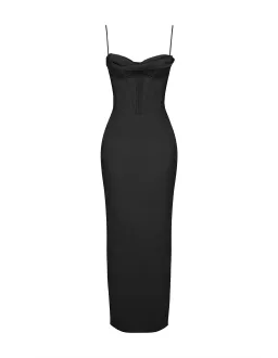 House of CB Charmaine Corset Maxi Dress Black Size 6 for rent on The Volte - image 6
