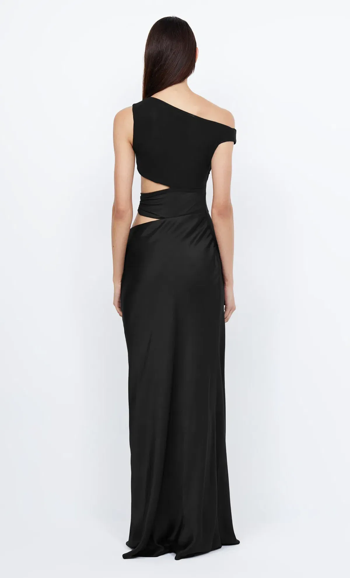 Bec and Bridge Whorl Asym Cut Out Asymmetrical Maxi Dress in Black Size 10 - Image 2