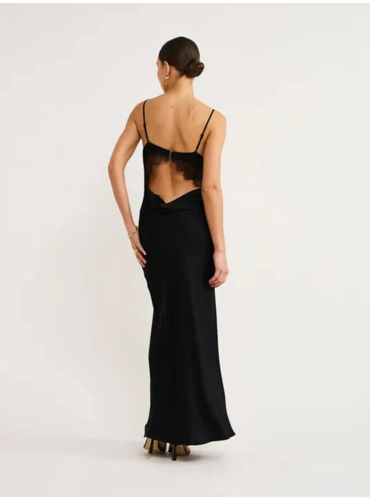Bec and Bridge Emery Lace Maxi Dress Black Size AU 6 - Image 3
