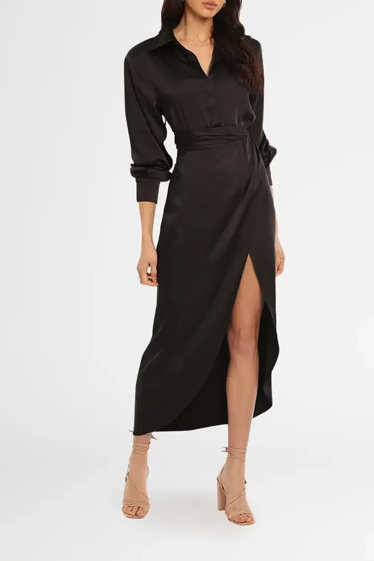 Ronny Kobo Bernice Dress in Black Size 6 - Image 1