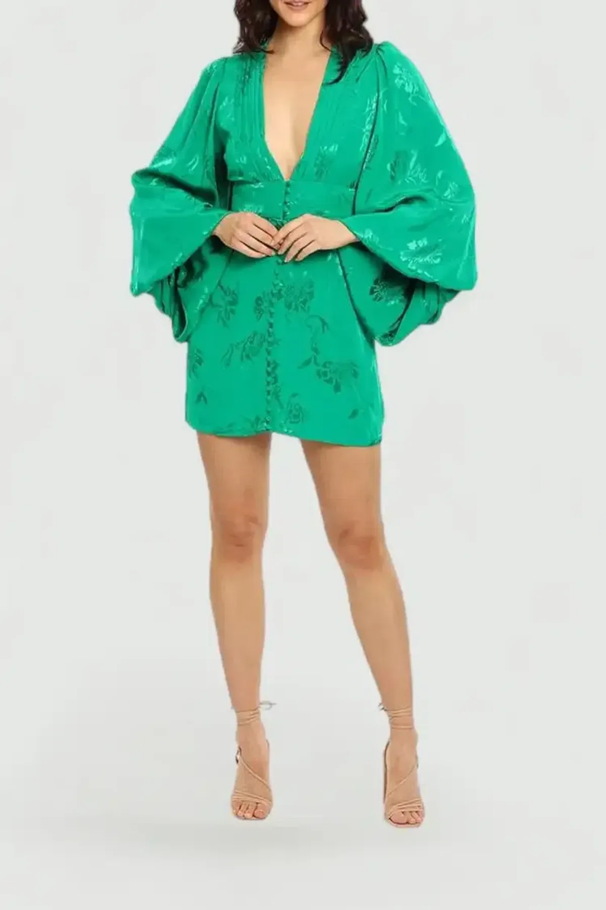 Rat and Boa Isabella Dress in Green Size 12 for rent on The Volte - main image