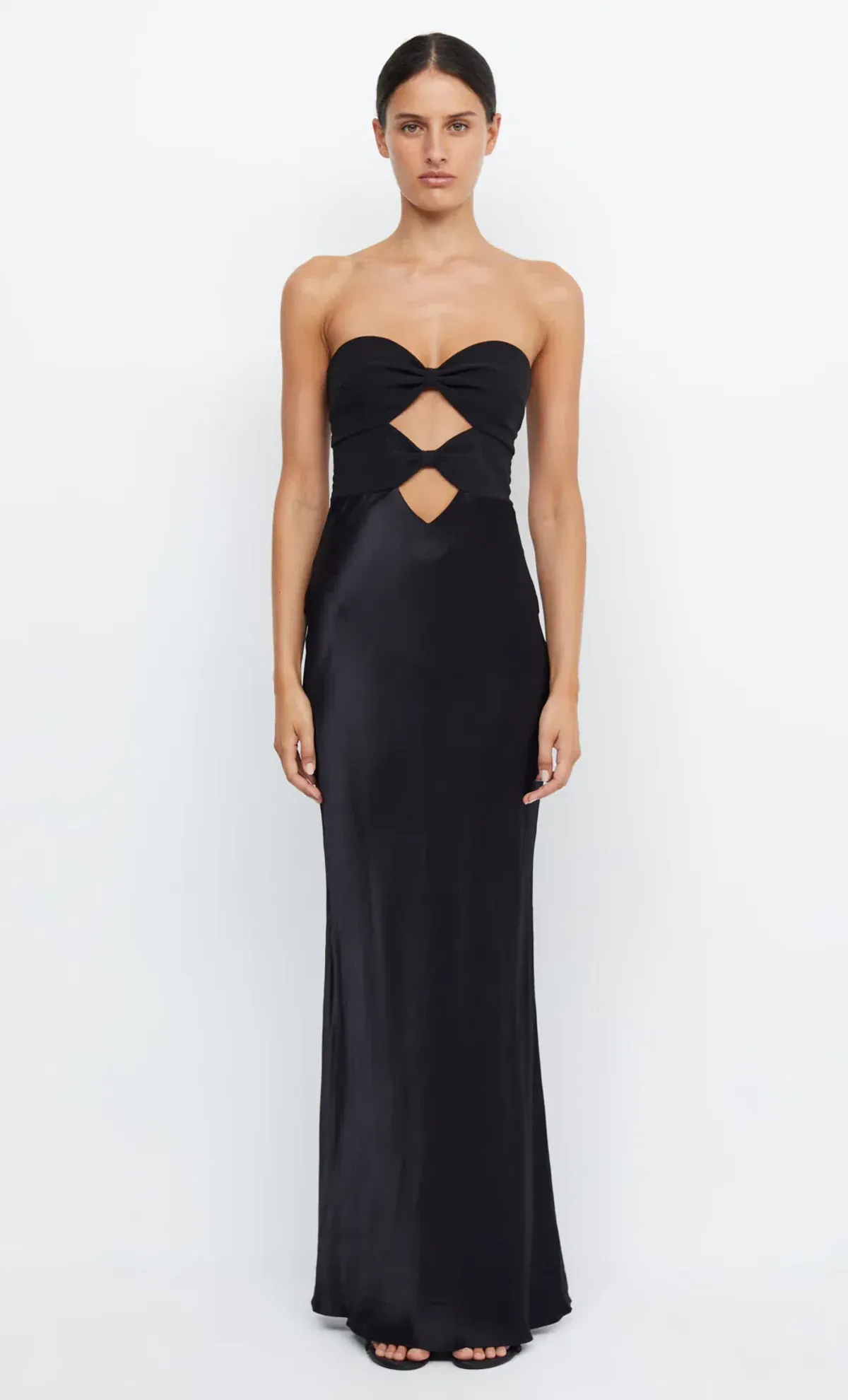 Bec & Bridge Halle Strapless Dress Black Size AU 8 - Image 4