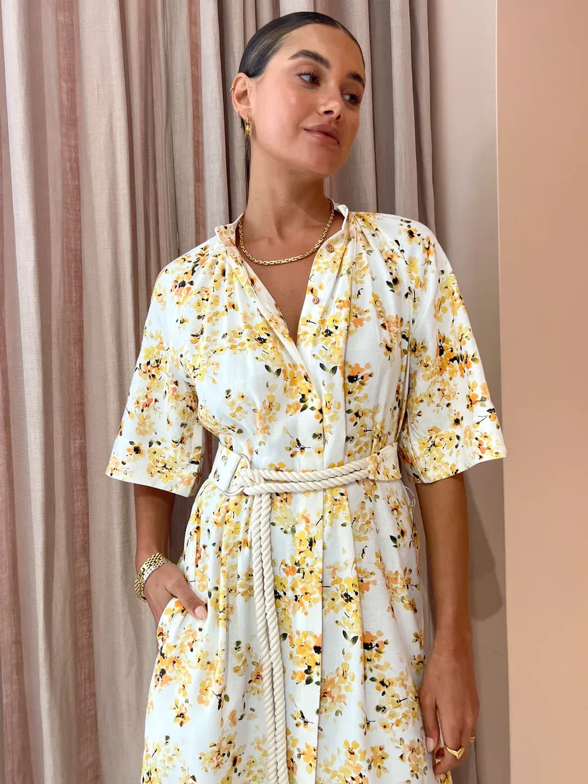 Significant Other Maia Midi Dress Floral Size 10 - Image 5