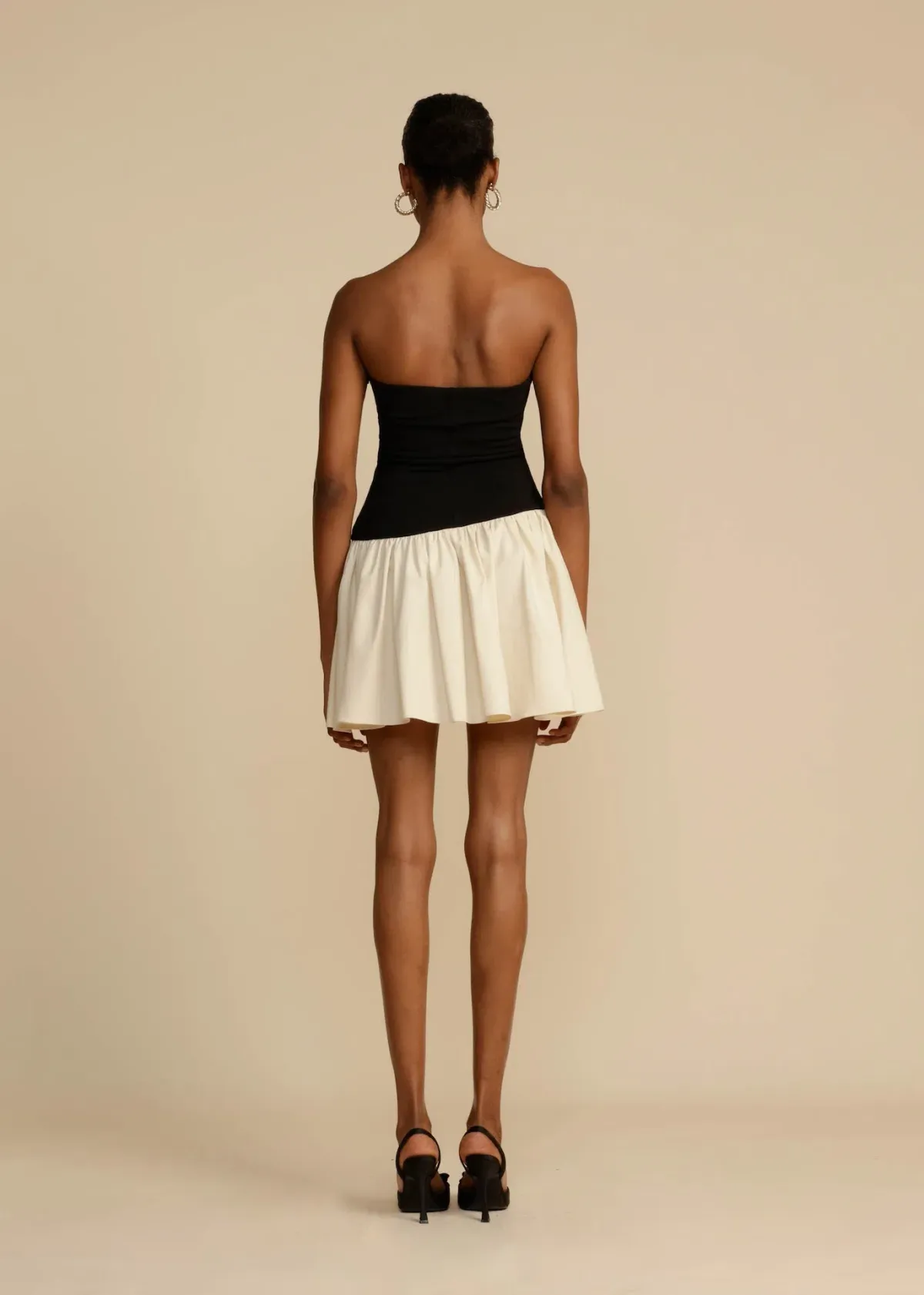 Arcina Ori Celine Mini Dress Black/White Size XS / AU 6 - Image 3