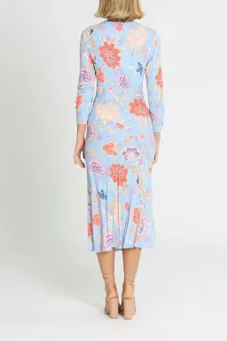 Rixo London Katie Button Down Midi Dress Floral Size 10 for rent on The Volte - image 3