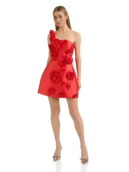 Eliya The Label Amara Mini Dress Red Size L / AU 12 for rent on The Volte - image 1