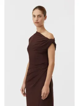 Camilla and Marc Annalise Dress Chocolate Brown Size AU 12 for rent on The Volte - image 2