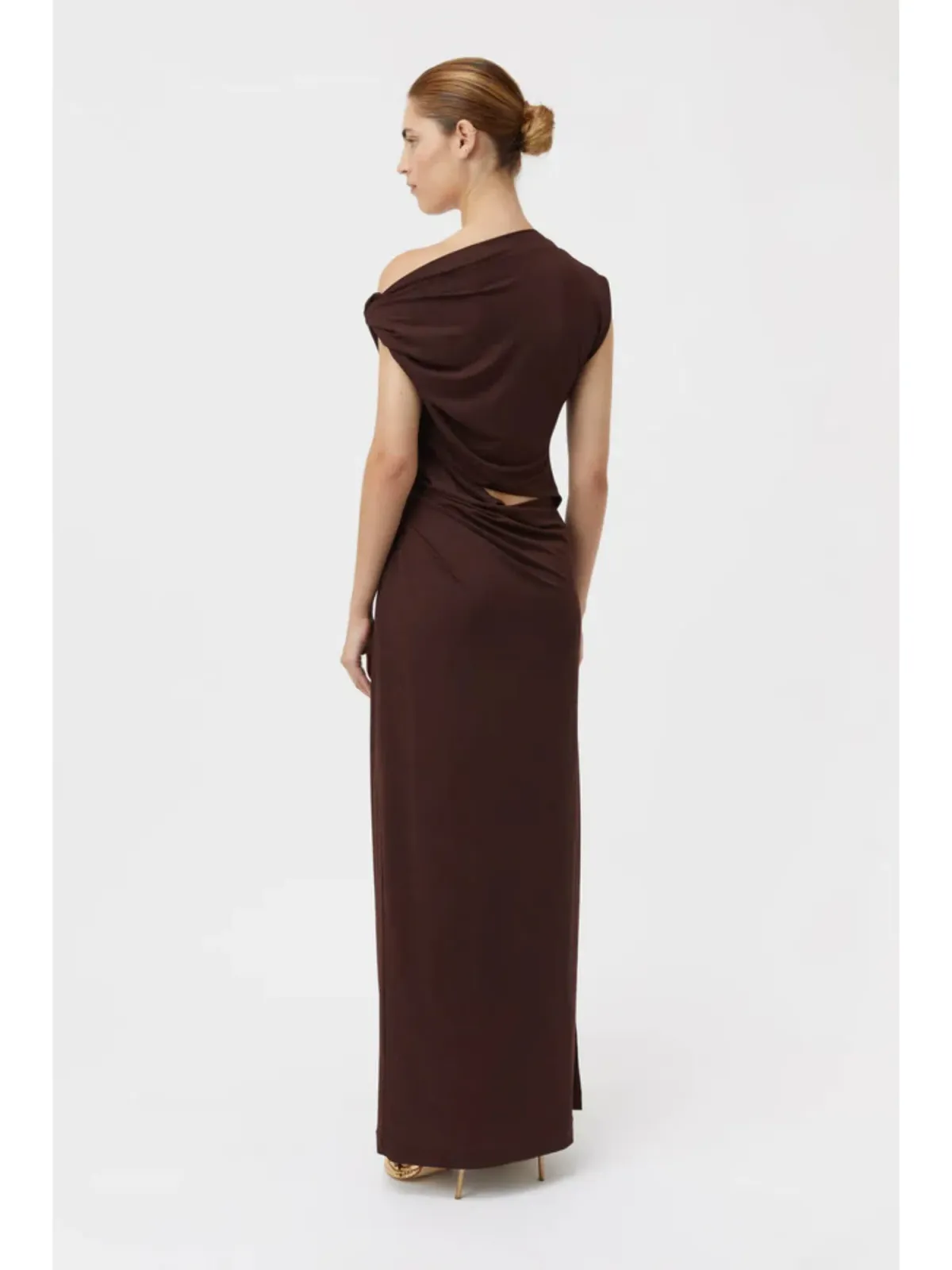 Camilla and Marc Annalise Dress Chocolate Brown Size AU 12 - Image 3