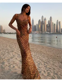 Rat & Boa Valentina Dress Leopard Print Size Small / AU 8 for rent on The Volte - image 1