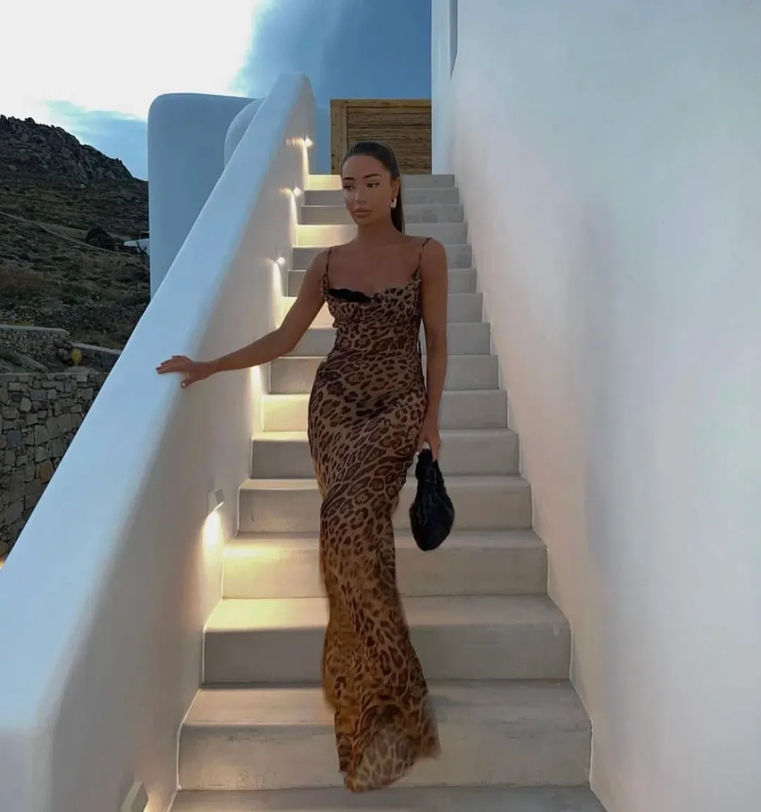 Rat & Boa Valentina Dress Leopard Print Size Small / AU 8 for rent on The Volte - main image
