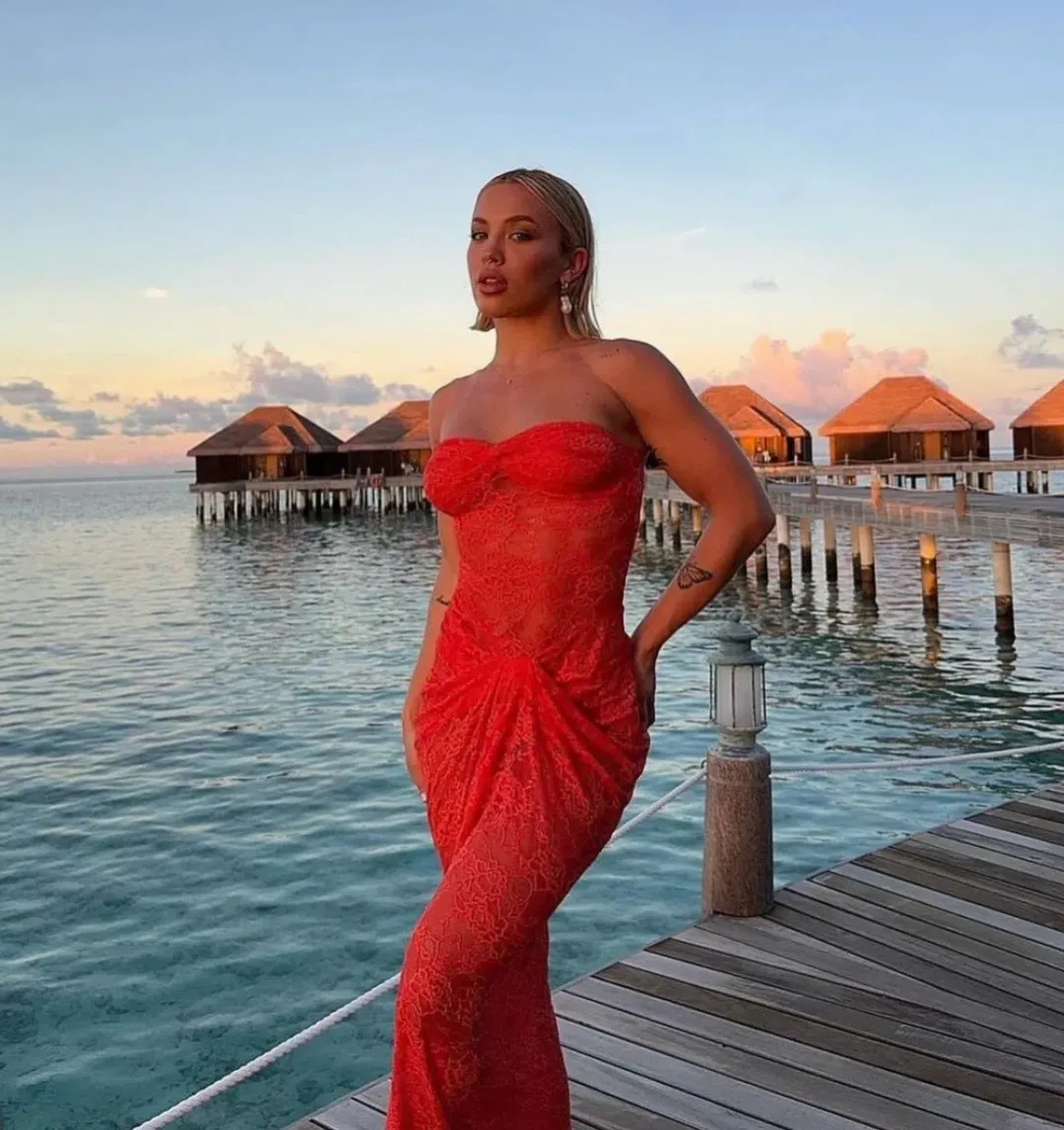Natalie Rolt Naomi Dress Tangerine Size 1 / AU 8 for rent on The Volte - main image