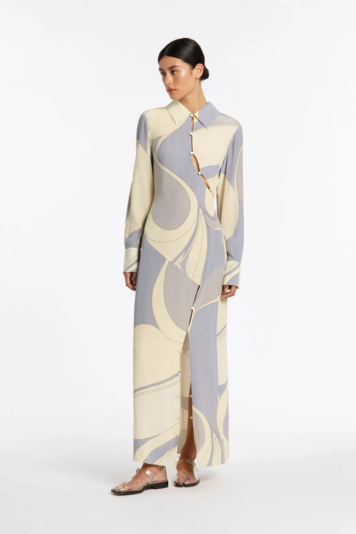 Sir the Label Adrianna Shirt Dress Print Size 1 / AU 8 - Image 2