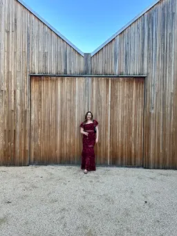 Keepsake Moonlight Gown Burgundy Size 10 for rent on The Volte - image 2