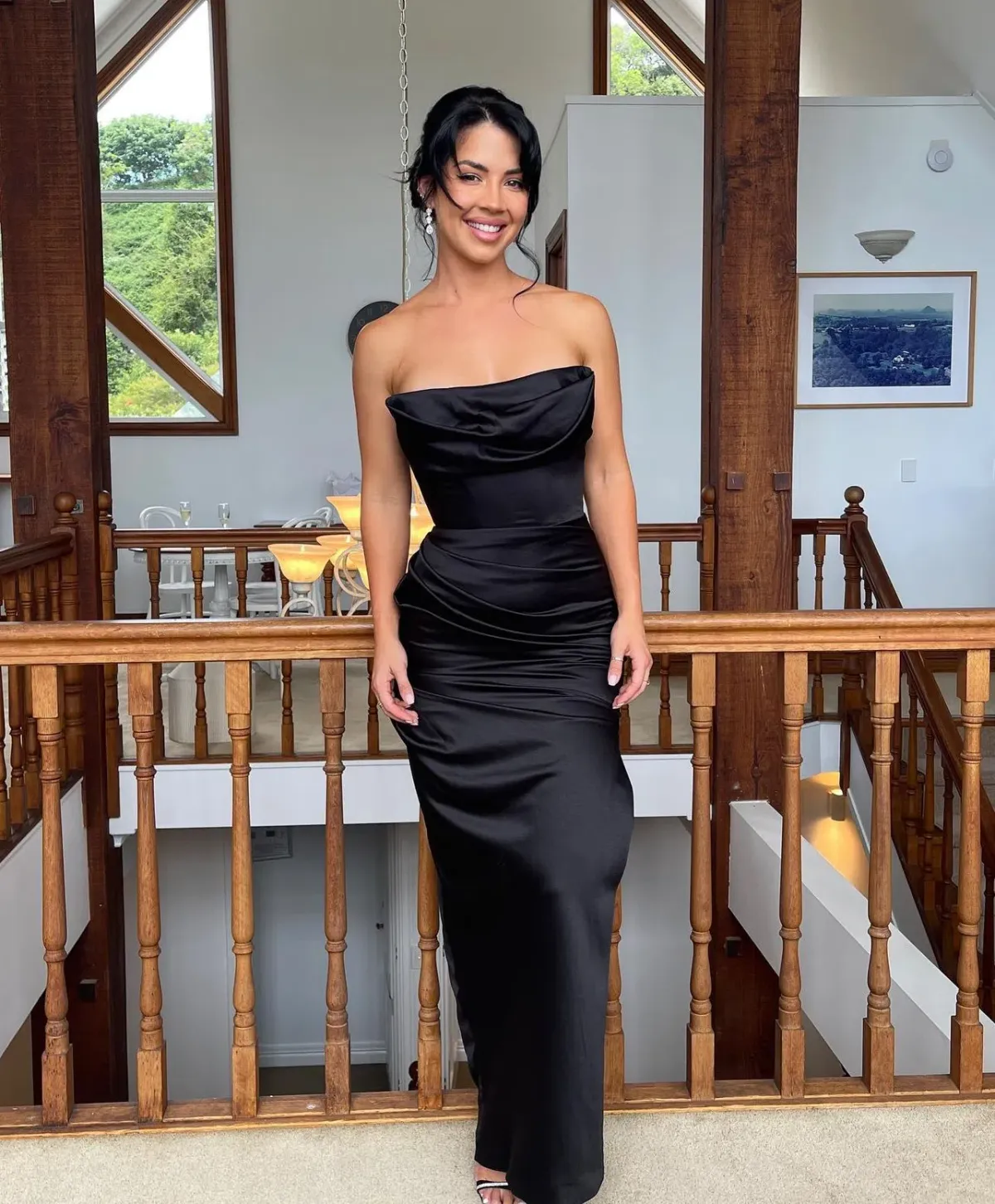 House of CB Adrienne Dress Black Size 14 for rent on The Volte - main image