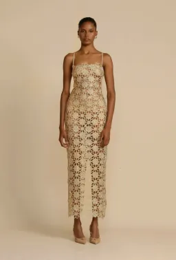 Arcina Ori Kendra Dress Gold Size 6 for rent on The Volte - image 2