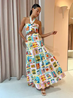 By Nicola Sea Change Top Size 10 and Maxi Skirt Size 8 Set In Summer Vacation for rent on The Volte - image 2