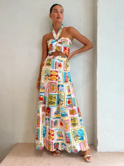 By Nicola Sea Change Top Size 10 and Maxi Skirt Size 8 Set In Summer Vacation for rent on The Volte - image 5