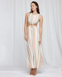 Significant Other Jessica Maxi Dress Watercolour Stripe Size 6 for rent on The Volte - image 1