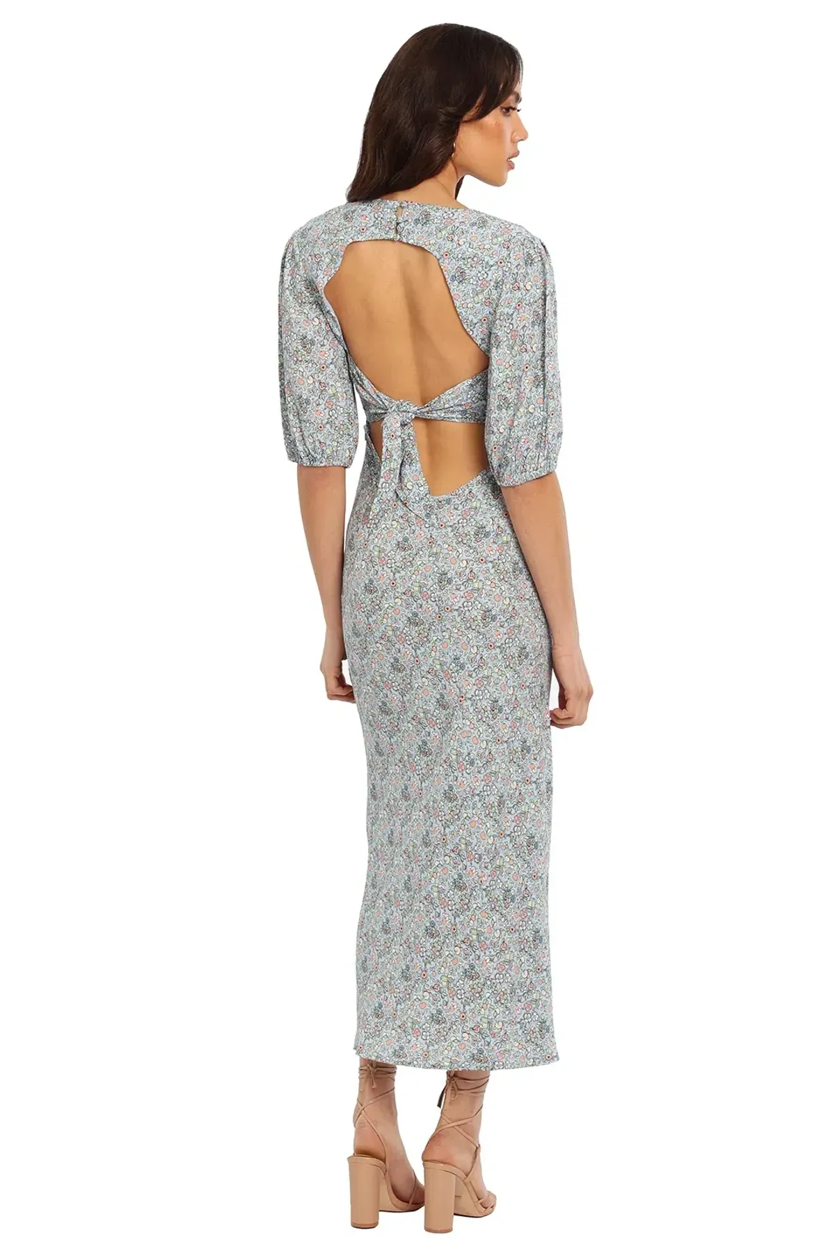 Rixo London Steph Midi Dress Floral Size 14 - Image 3