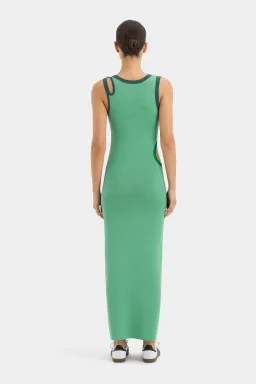 Sir the Label Salvador Cut Out Midi Dress Emerald Size 8 for rent on The Volte - image 3