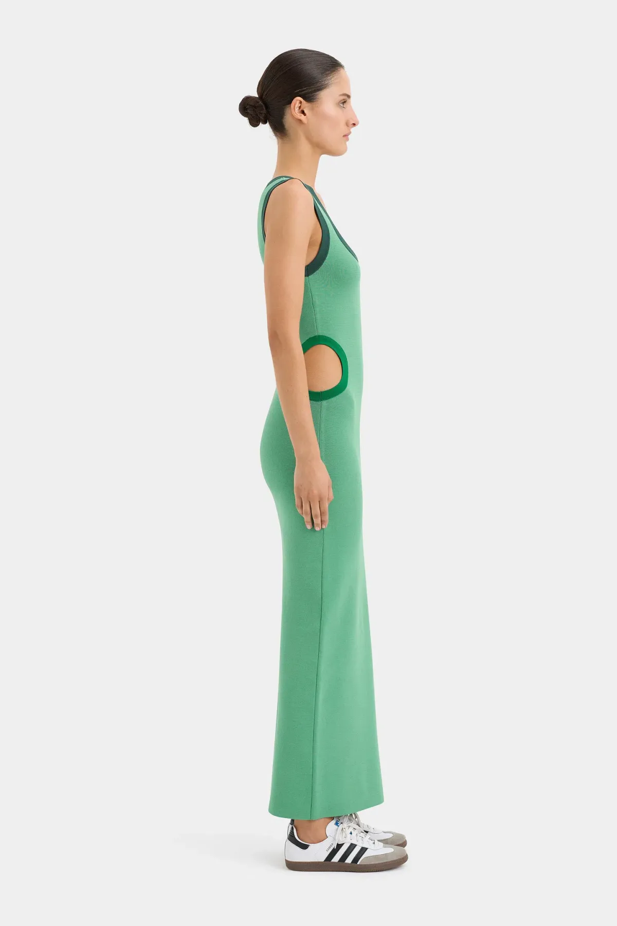 Sir the Label Salvador Cut Out Midi Dress Emerald Size 8 - Image 2