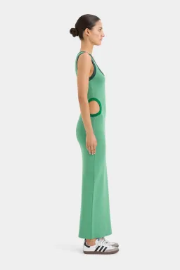 Sir the Label Salvador Cut Out Midi Dress Emerald Size 8 for rent on The Volte - image 2