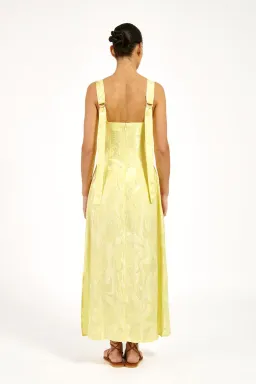 Roame Eiden Midi Dress in Limonchello Marma Size 3 / AU 12 for rent on The Volte - image 2