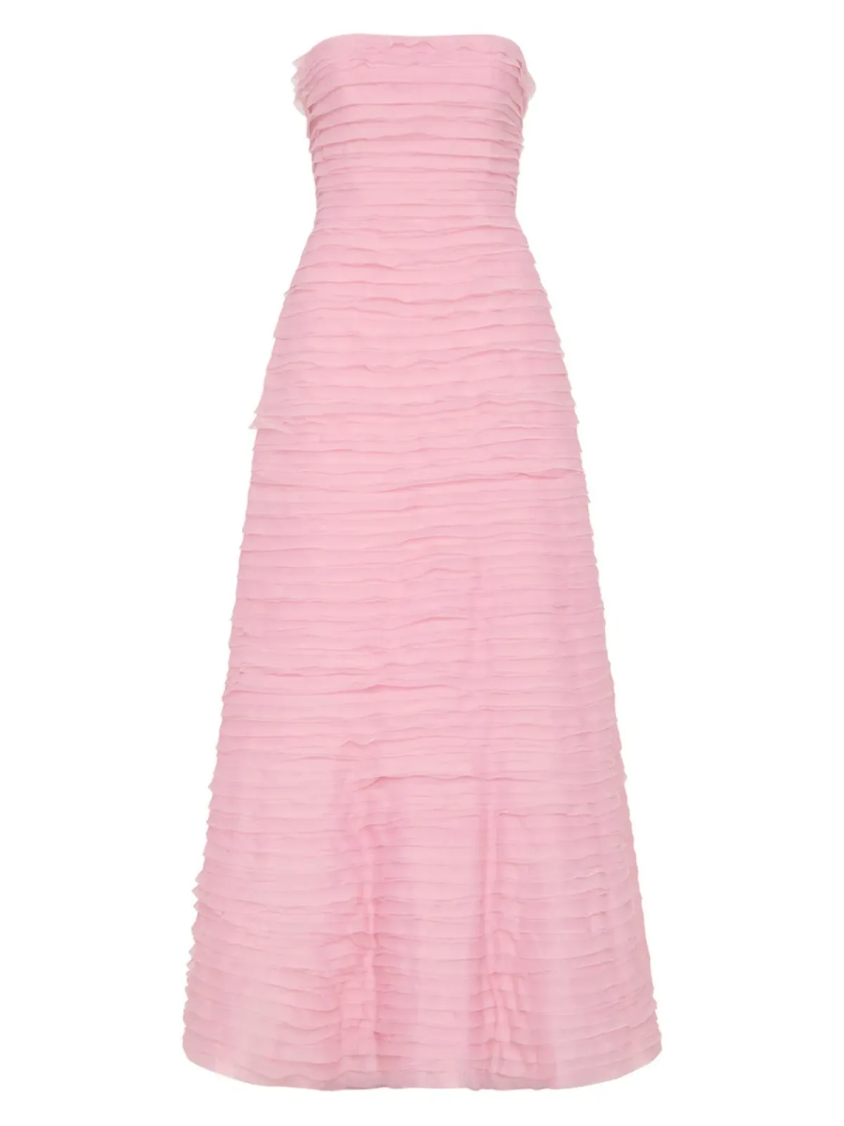 Aje Soundscape Maxi Dress in Chalk Pink Size AU 6 - Image 4