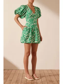 Shona Joy Plunged Short Sleeve Mini Dress Arosa Size AU 10 for rent on The Volte - image 2